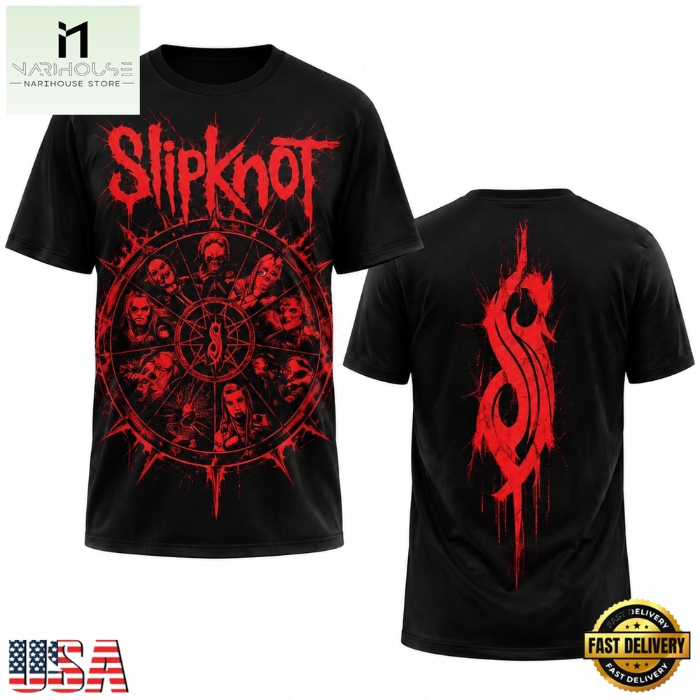 Slipknot Dark Legacy Stadium Tour 2026 Black T Shirt, Popular 3D Music Tee Slipknot Dark Legacy Stadium Tour 2026 Black T Shirt, Popular 3D Music Tee