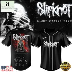 Slipknot sic est Stadium Tour 2027 Baseball Jersey, Concert Baseball Jersey Slipknot Sic Est Stadium Tour 2027 Baseball Jersey
