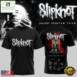 Slipknot sic est Stadium Tour 2027 Limited Edition 3D Shirt, Popular 3D Music Tee Slipknot Sic Est Stadium Tour 2027 Limited Edition 3D Shirt