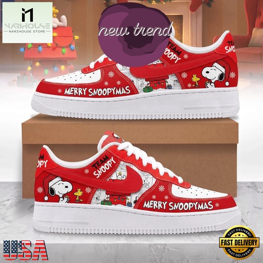 Snoopy Christmas Peanuts Gang Limited Edition Red Air Force 1 Shoes, Music Artist AF1 Shoes Snoopy Christmas Peanuts Gang Limited Edition Red Air Force 1 Shoes, Music Artist AF1 Shoes