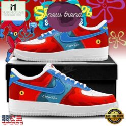 SpongeBob SquarePants 2026 Red Air Force 1 Shoes Sneaker, Music Artist AF1 Shoes Spongebob Squarepants 2026 Red Air Force 1 Shoes Sneaker