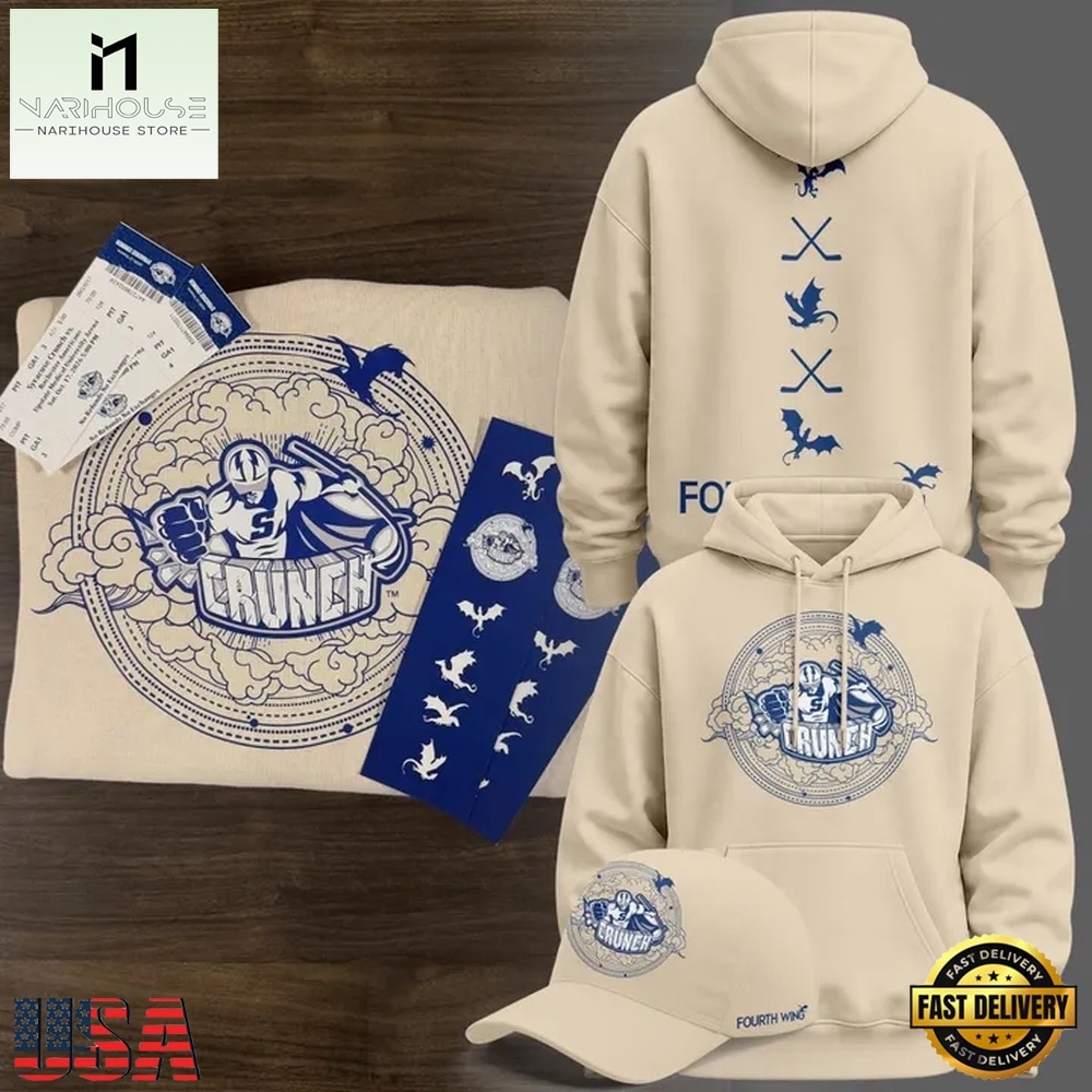 Syracuse Crunch x Fourth Wing 2026 Limited Edition Hoodie, Hot 3D Shirt Trend Syracuse Crunch x Fourth Wing 2026 Limited Edition Hoodie, Hot 3D Shirt Trend