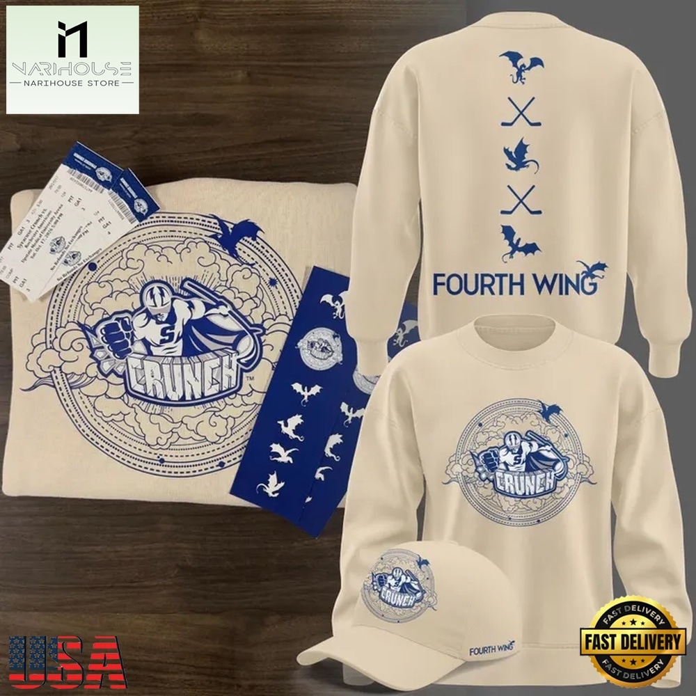 Syracuse Crunch x Fourth Wing 2026 Limited Edition Sweatshirt, Hot 3D Shirt Trend Syracuse Crunch x Fourth Wing 2026 Limited Edition Sweatshirt, Hot 3D Shirt Trend