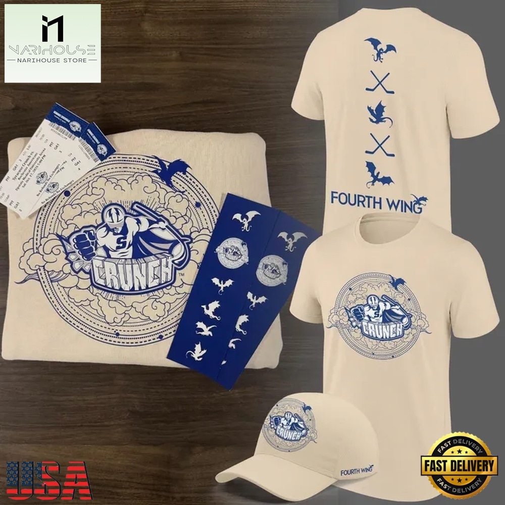 Syracuse Crunch x Fourth Wing 2026 Limited Edition T Shirt, Hot 3D Shirt Trend Syracuse Crunch x Fourth Wing 2026 Limited Edition T Shirt, Hot 3D Shirt Trend