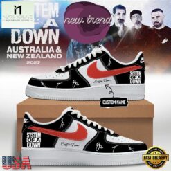 System Of A Down And Faith No More Australia x New Zealand Tour Air Force 1 Shoes, Music Artist AF1 Shoes System OF A Down And Faith NO More Australia X New Zealand Tour Air Force 1 Shoes