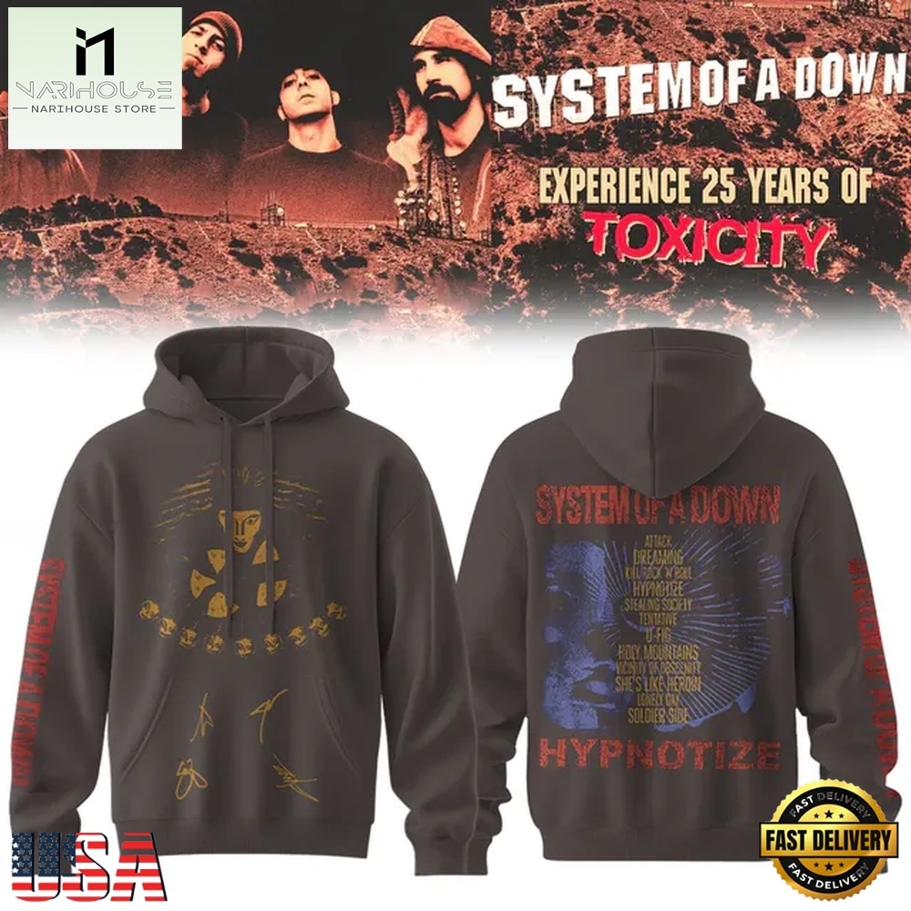 System of a Down Europe UK Stadium Tour 2026 Signed Hoodie, Popular 3D Music Tee System of a Down Europe UK Stadium Tour 2026 Signed Hoodie, Popular 3D Music Tee