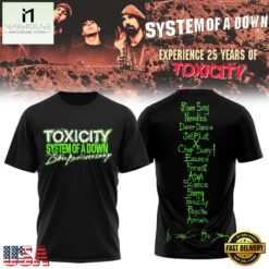 System of a Down Europe UK Stadium Tour 2026 Signed New Design T Shirt, Popular 3D Music Tee System OF A Down Europe UK Stadium Tour 2026 Signed New Design T Shirt