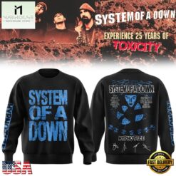 System of a Down Europe UK Stadium Tour 2026 Signed Sweatshirt, Popular 3D Music Tee System OF A Down Europe UK Stadium Tour 2026 Signed Sweatshirt