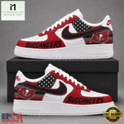 Tampa Bay Buccaneers NFL American Flag Football Team Limited Air Force 1 Shoes Sneakers, NFL Team AF1 Shoes Tampa Bay Buccaneers Nfl American Flag Football Team Limited Air Force 1 Shoes Sneakers