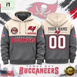 Tampa Bay Buccaneers NFL Custom Varsity Colorblock Pullover Hoodie, NFL Sporty Shirt Tampa Bay Buccaneers Nfl Custom Varsity Colorblock Pullover Hoodie