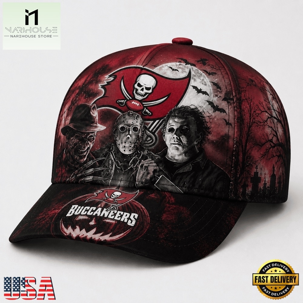 Tampa Bay Buccaneers NFL Horror Night Halloween 2026 Design Classic Cap, NFL Trendy Cap Tampa Bay Buccaneers NFL Horror Night Halloween 2026 Design Classic Cap, NFL Trendy Cap
