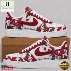 Tampa Bay Buccaneers NFL Team Camo Air Force 1 Shoes Sneakers, NFL Team AF1 Shoes Tampa Bay Buccaneers Nfl Team Camo Air Force 1 Shoes Sneakers