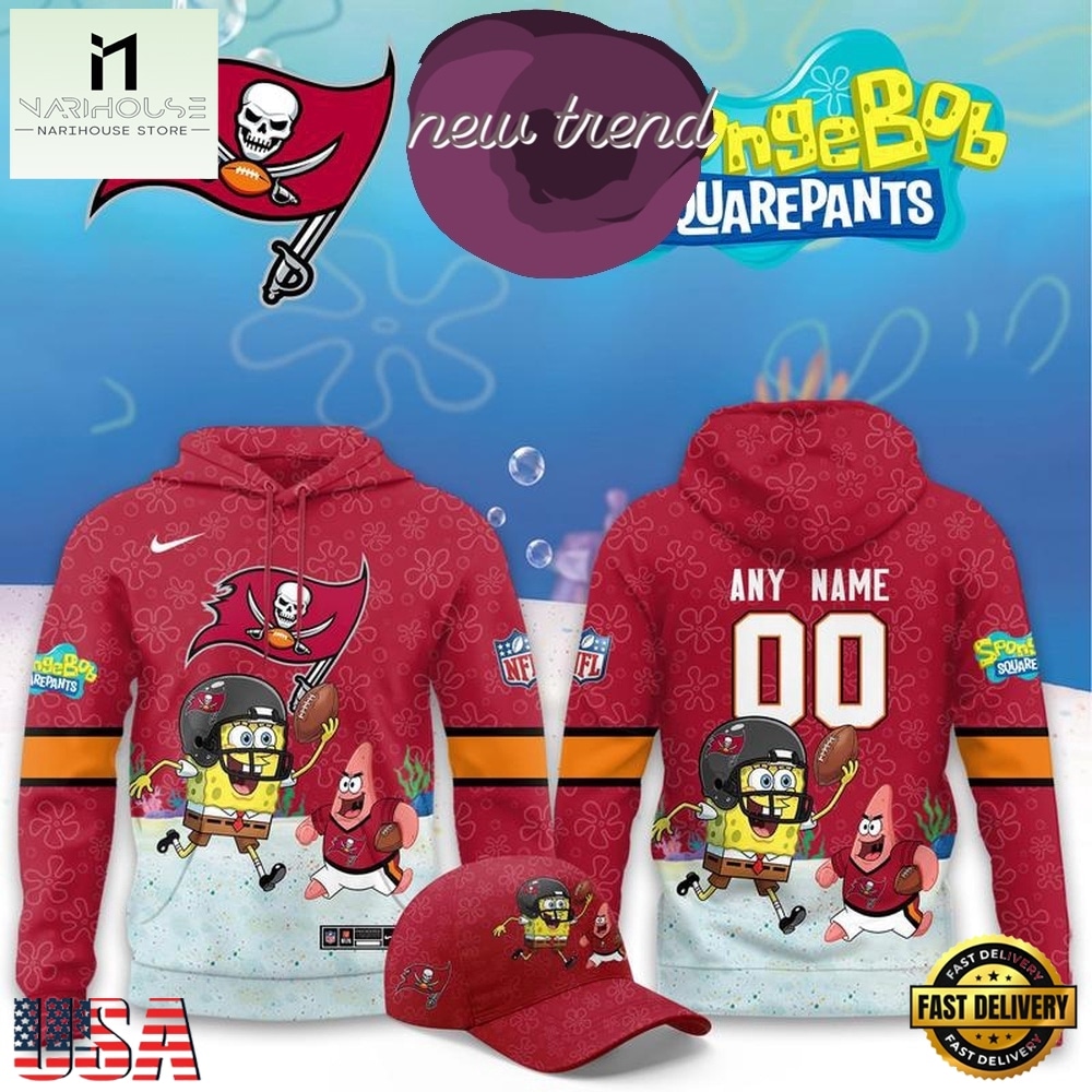 Tampa Bay Buccaneers x SpongeBob Limited Edition Personalized Hoodie, Hot 3D Shirt Trend Tampa Bay Buccaneers x SpongeBob Limited Edition Personalized Hoodie, Hot 3D Shirt Trend