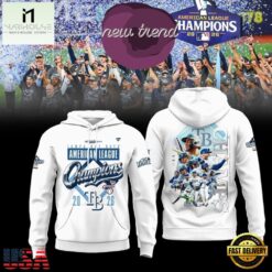 Tampa Bay Rays 2026 American League Champions World Series White Hoodie, Hot 3D Shirt Trend Tampa Bay Rays 2026 American League Champions World Series White Hoodie
