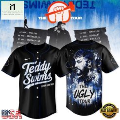 Teddy Swims The UGLY Tour Europe & UK 2027 Baseball Jersey, Concert Baseball Jersey Teddy Swims The Ugly Tour Europe UK 2027 Baseball Jersey