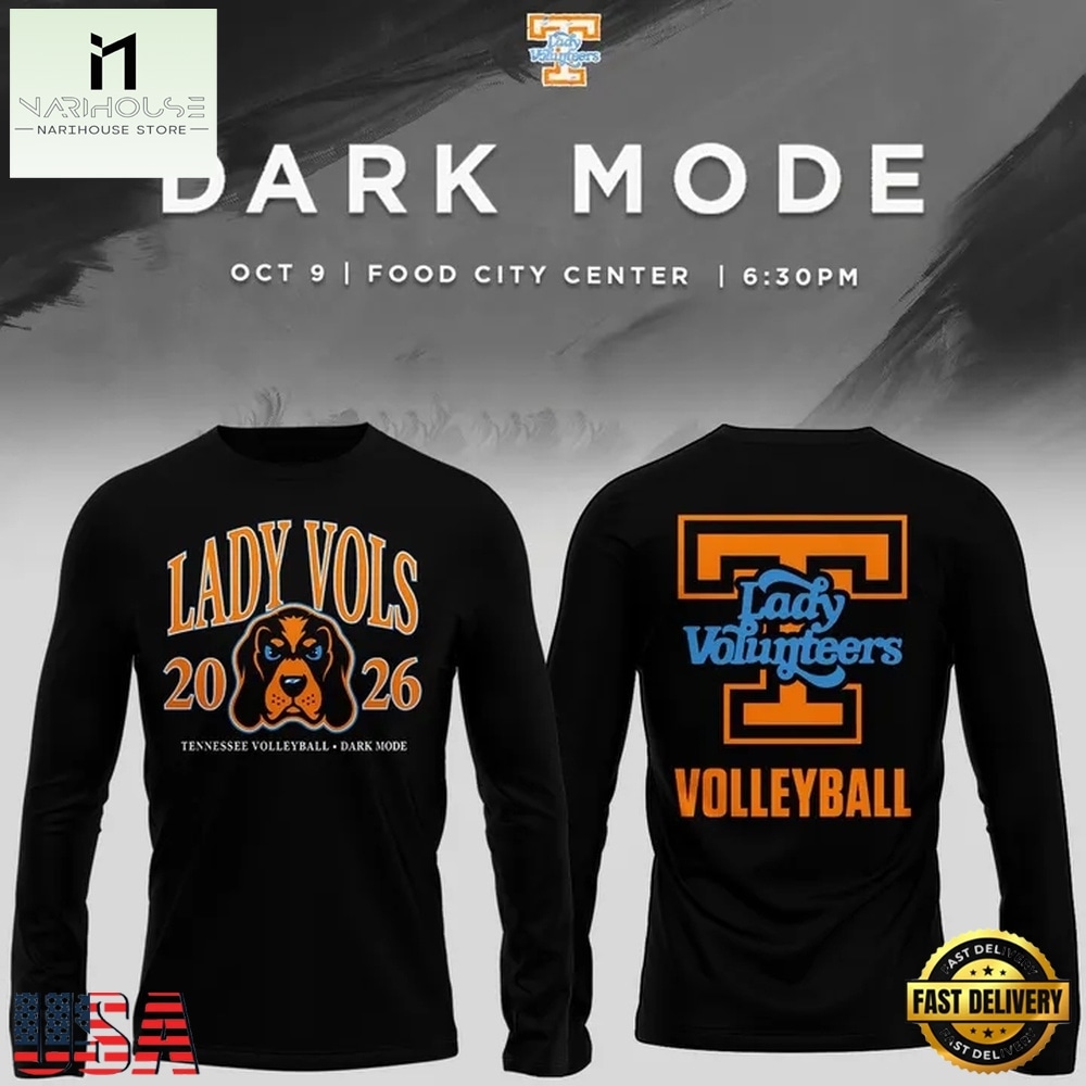 Tennessee Lady Volunteers Volleyball Dark Mode 2026 Long Sleeve Shirt, Hot 3D Shirt Trend Tennessee Lady Volunteers Volleyball Dark Mode 2026 Long Sleeve Shirt, Hot 3D Shirt Trend