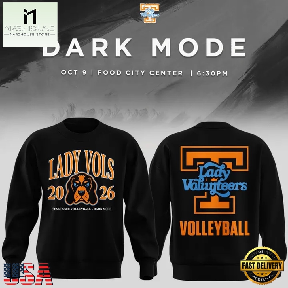 Tennessee Lady Volunteers Volleyball Dark Mode 2026 Sweatshirt, Hot 3D Shirt Trend Tennessee Lady Volunteers Volleyball Dark Mode 2026 Sweatshirt, Hot 3D Shirt Trend