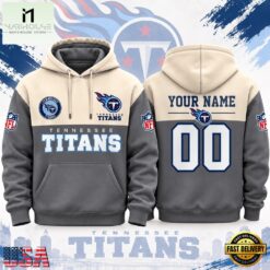 Tennessee Titans NFL Custom Varsity Colorblock Pullover Hoodie, NFL Sporty Shirt Tennessee Titans Nfl Custom Varsity Colorblock Pullover Hoodie