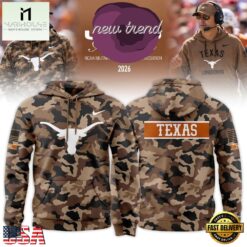 Texas Longhorns 2026 Military Appreciation New Design Hoodie, Hot 3D Shirt Trend Texas Longhorns 2026 Military Appreciation New Design Hoodie