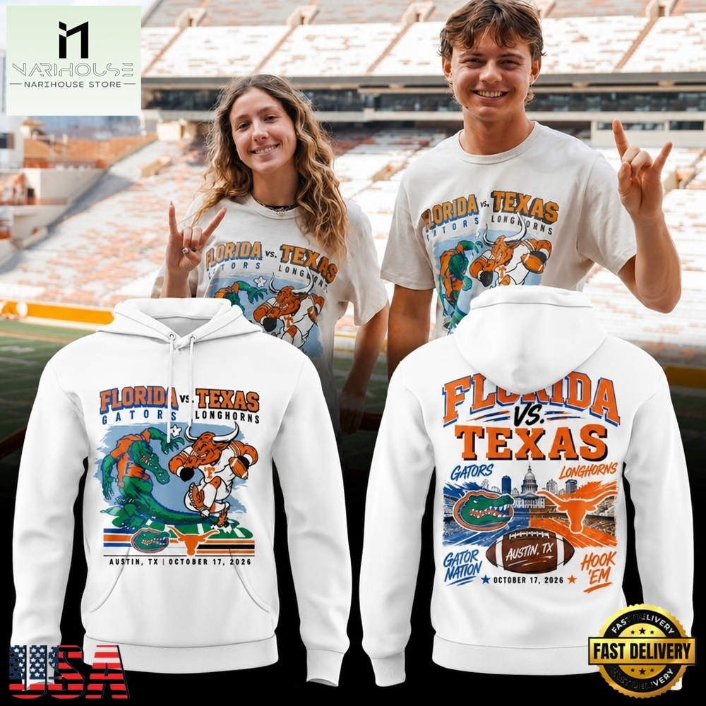 Texas Longhorns Florida vs Texas Matchup 2026 Hoodie, Hot 3D Shirt Trend Texas Longhorns Florida vs Texas Matchup 2026 Hoodie, Hot 3D Shirt Trend
