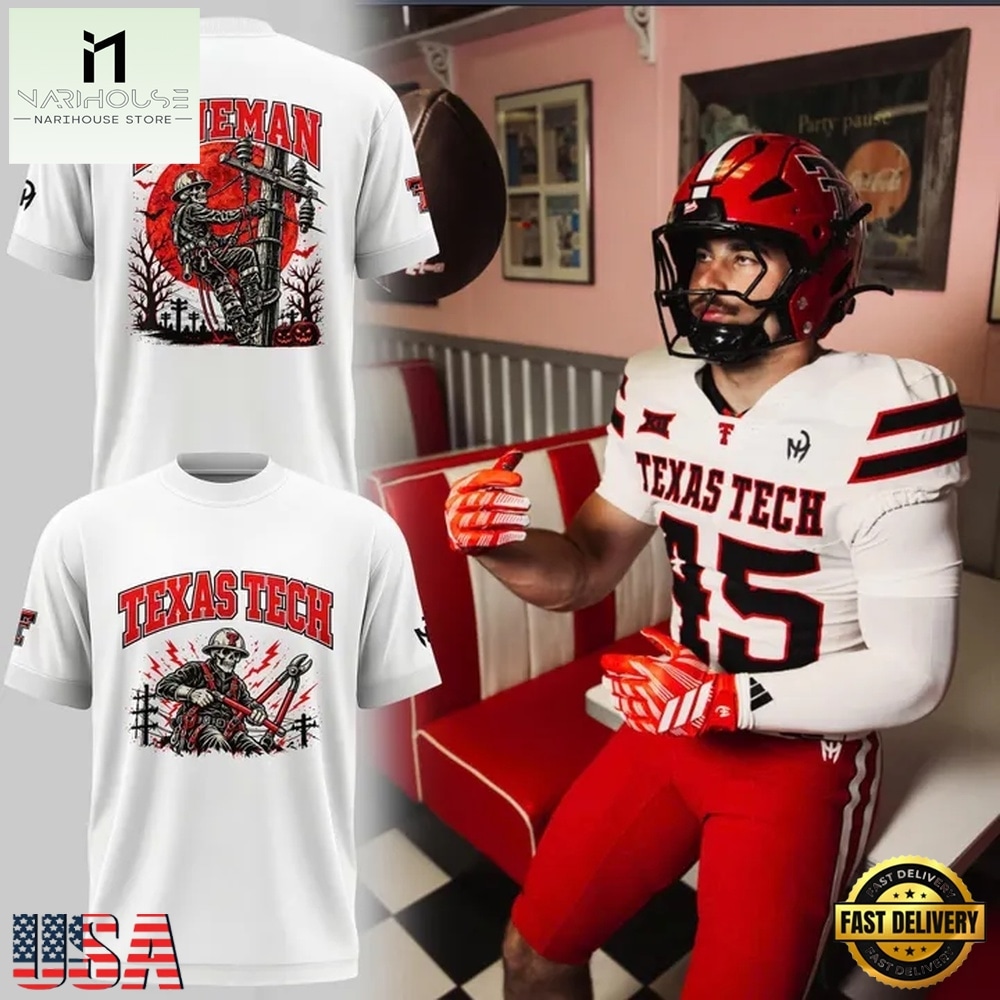 Texas Tech Red Raiders Lineman Halloween 2026 T Shirt, Hot 3D Shirt Trend Texas Tech Red Raiders Lineman Halloween 2026 T Shirt, Hot 3D Shirt Trend