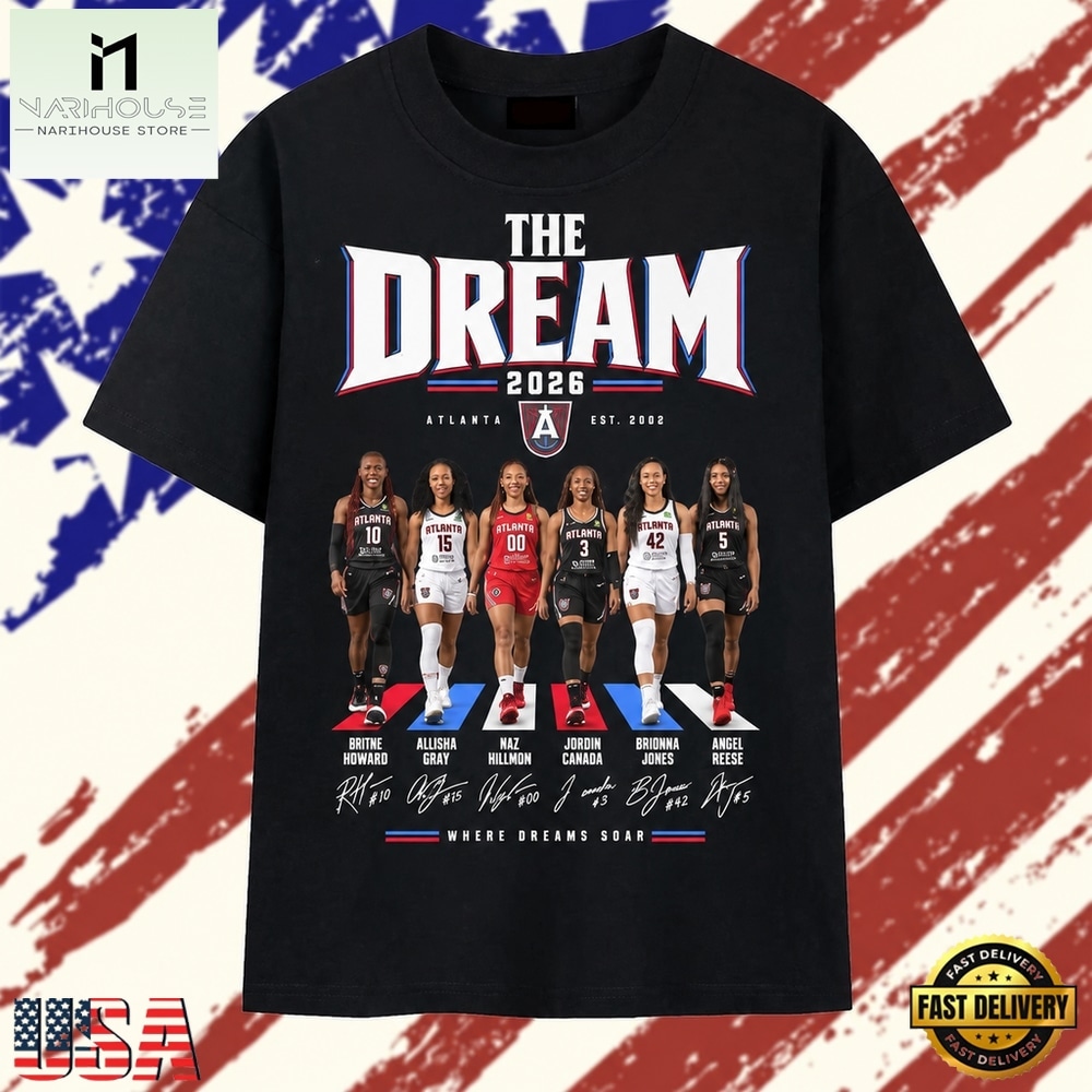 The Dream Atlanta 2026 Players Signatures Vintage T Shirt, Stylish 2D Graphic Shirt The Dream Atlanta 2026 Players Signatures Vintage T Shirt, Stylish 2D Graphic Shirt