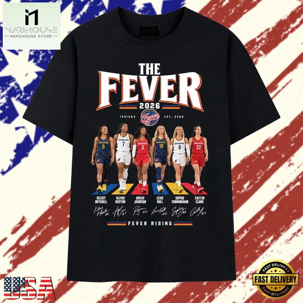 The Fever Indiana 2026 Basketball Roster Signatures T Shirt, Stylish 2D Graphic Shirt The Fever Indiana 2026 Basketball Roster Signatures T Shirt, Stylish 2D Graphic Shirt