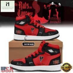 The Smashing Pumpkins The Rats In A Cage Tour 2026 Red Air Jordan 1 Hightop Shoes, Music Fan AJ1 Sneakers The Smashing Pumpkins The Rats IN A Cage Tour 2026 Red Air Jordan 1 Hightop Shoes