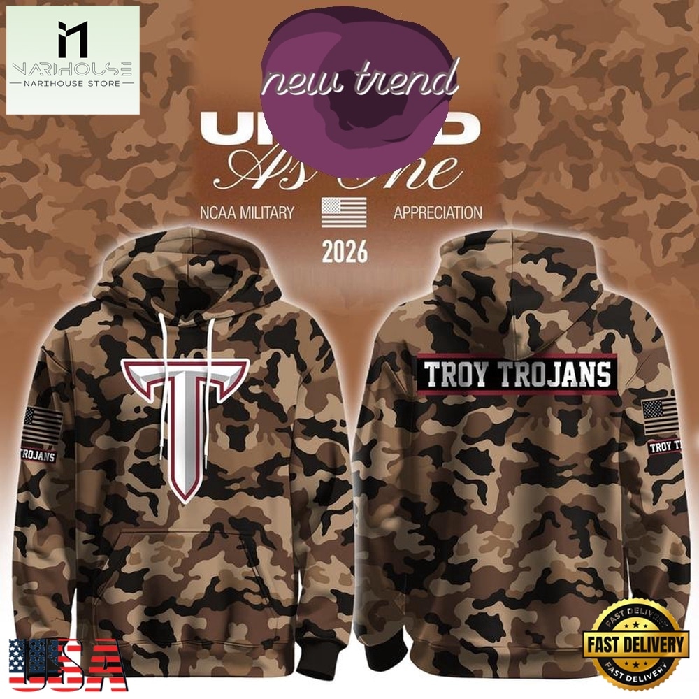 Troy Trojans Football Military Appreciation 2026 Hoodie, Hot 3D Shirt Trend Troy Trojans Football Military Appreciation 2026 Hoodie, Hot 3D Shirt Trend
