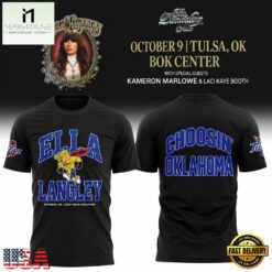 Tulsa Golden Hurricane x Ella Langley Choosin Oklahoma The Dandelion Tour 2026 3D Shirt, Popular 3D Music Tee Tulsa Golden Hurricane X Ella Langley Choosin Oklahoma The Dandelion Tour 2026 3D Shirt