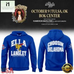 Tulsa Golden Hurricane x Ella Langley Choosin Oklahoma The Dandelion Tour 2026 Hoodie, Popular 3D Music Tee Tulsa Golden Hurricane X Ella Langley Choosin Oklahoma The Dandelion Tour 2026 Hoodie