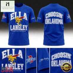 Tulsa Golden Hurricane x Ella Langley Choosin Oklahoma The Dandelion Tour 2026 T Shirt, Popular 3D Music Tee Tulsa Golden Hurricane X Ella Langley Choosin Oklahoma The Dandelion Tour 2026 T Shirt