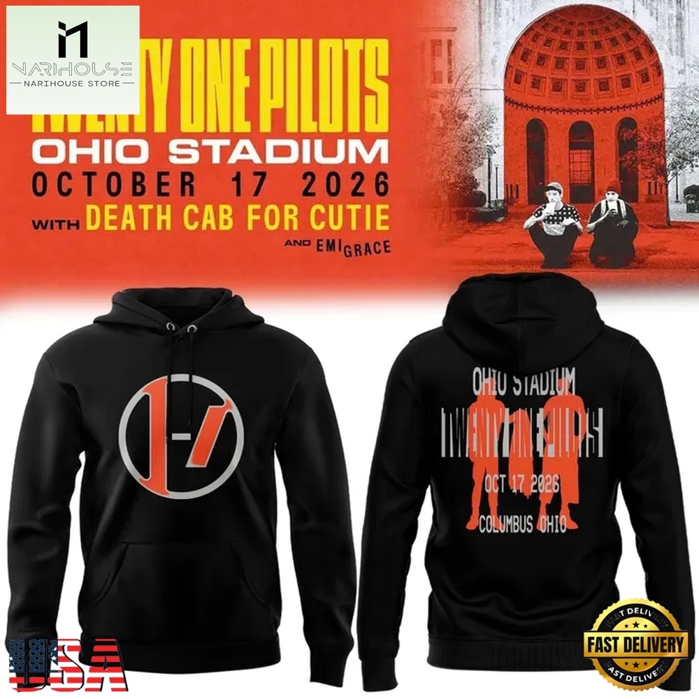 Twenty One Pilots Live At Ohio Stadium Exclusive 2026 Black Hoodie, Popular 3D Music Tee Twenty One Pilots Live At Ohio Stadium Exclusive 2026 Black Hoodie, Popular 3D Music Tee
