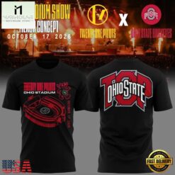 Twenty One Pilots x Ohio State Buckeyes Ohio Stadium 2026 3D Shirt, Popular 3D Music Tee Twenty One Pilots X Ohio State Buckeyes Ohio Stadium 2026 3D Shirt