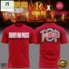 Twenty One Pilots x Ohio State Buckeyes Ohio Stadium 2026 Red T Shirt, Popular 3D Music Tee Twenty One Pilots X Ohio State Buckeyes Ohio Stadium 2026 Red T Shirt