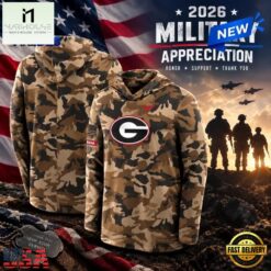 University of Georgia 2026 Military Appreciation Camo Hoodie, Hot 3D Shirt Trend University OF Georgia 2026 Military Appreciation Camo Hoodie