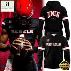 UNLV Rebels Football Wear Black Hoodie Shirt, Hot 3D Shirt Trend Unlv Rebels Football Wear Black Hoodie Shirt