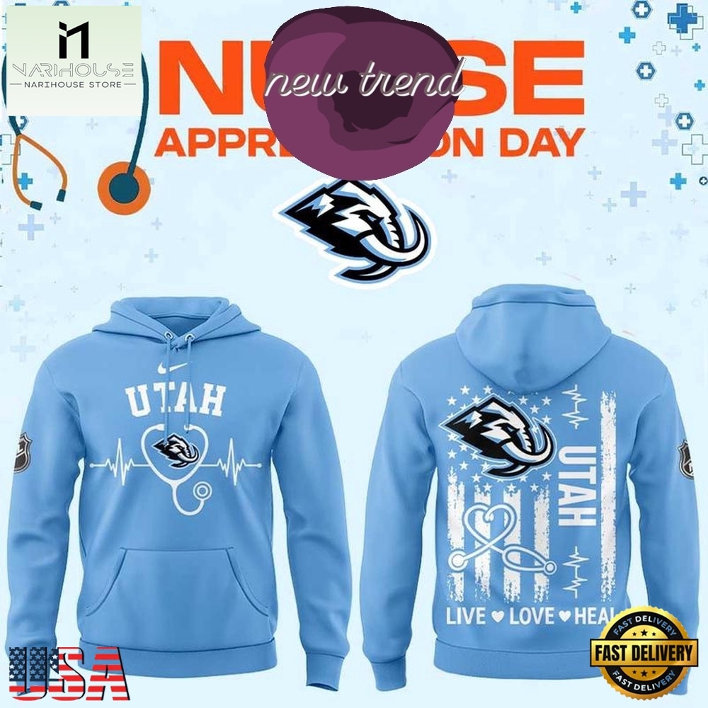 Utah Mammoth x Nurse Appreciation 2026 Limited Edition Hoodie, Hot 3D Shirt Trend Utah Mammoth x Nurse Appreciation 2026 Limited Edition Hoodie, Hot 3D Shirt Trend