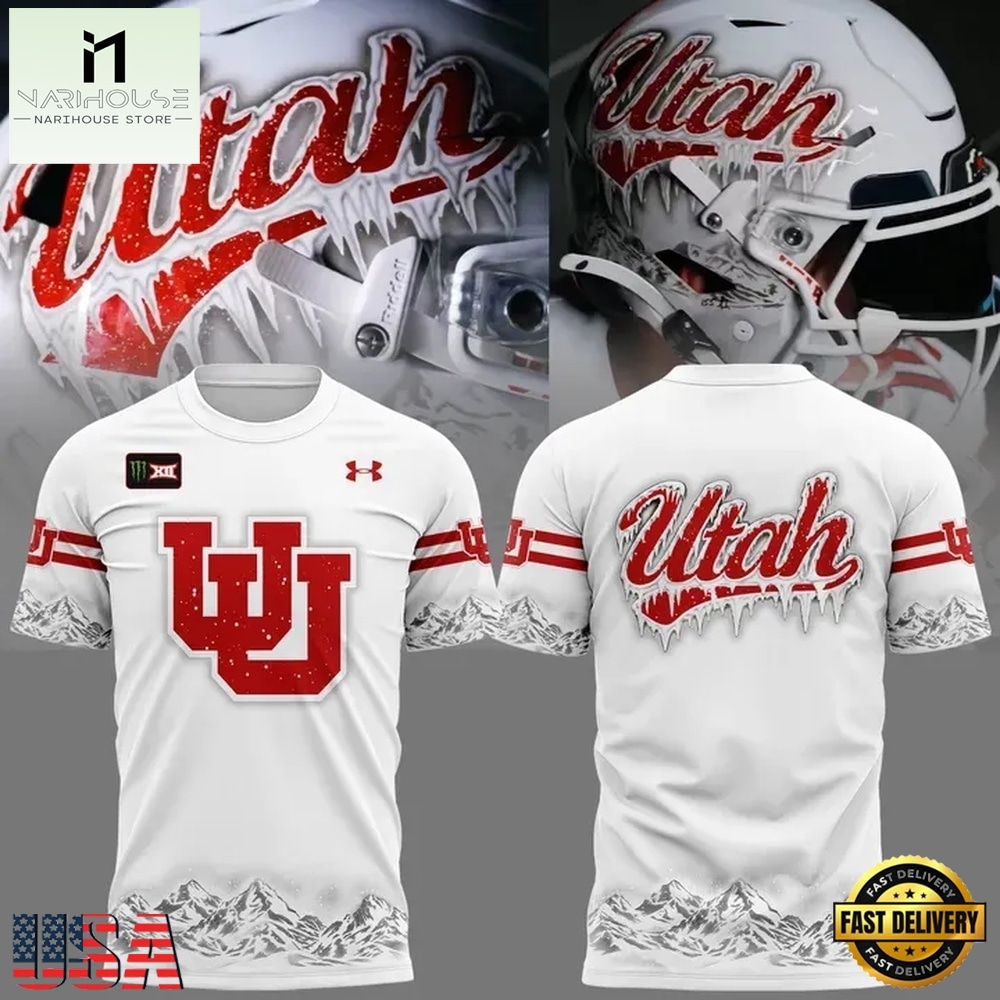 Utah Utes football Ice Cold White Out 2026 Limited Edition 3D Shirt, Hot 3D Shirt Trend Utah Utes football Ice Cold White Out 2026 Limited Edition 3D Shirt, Hot 3D Shirt Trend