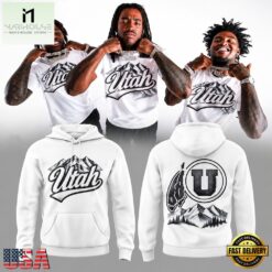 Utah Utes Football White Out 2026 White Hoodie, Hot 3D Shirt Trend Utah Utes Football White Out 2026 White Hoodie