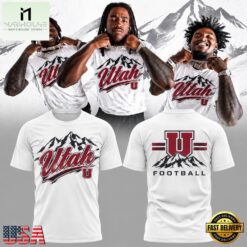 Utah Utes Football White Out 2026 White T Shirt, Hot 3D Shirt Trend Utah Utes Football White Out 2026 White T Shirt
