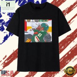 Vegas Golden Knights vs Minnesota Wild hockey rivalry moment T Shirt, Stylish 2D Graphic Shirt Vegas Golden Knights VS Minnesota Wild Hockey Rivalry Moment T Shirt