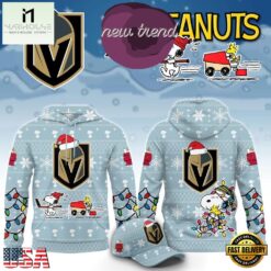 Vegas Golden Knights x Peanuts 2026 Christmas Limited Edition Hoodie, Hot 3D Shirt Trend Vegas Golden Knights X Peanuts 2026 Christmas Limited Edition Hoodie