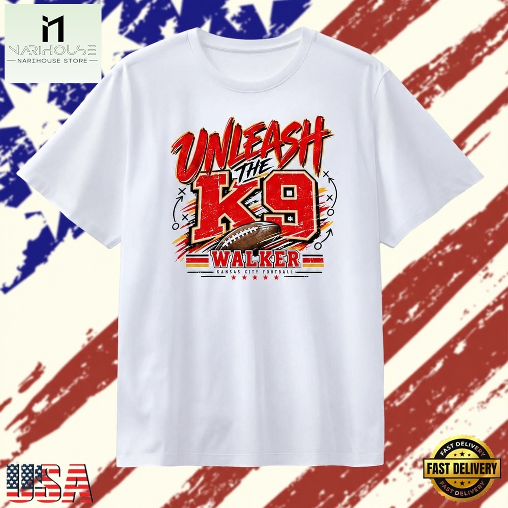 Walker Unleash the K9 Kansas City Football T Shirt, Stylish 2D Graphic Shirt Walker Unleash the K9 Kansas City Football T Shirt, Stylish 2D Graphic Shirt