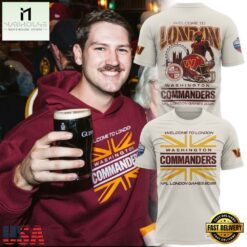 Washington Commanders NFL London Games 2026 Limited Edition T Shirt, Hot 3D Shirt Trend Washington Commanders Nfl London Games 2026 Limited Edition T Shirt