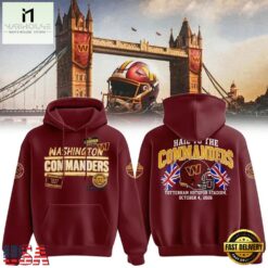 Washington Commanders NFL London Games 2026 Red Hoodie, Hot 3D Shirt Trend Washington Commanders Nfl London Games 2026 Red Hoodie