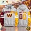 Washington Commanders NFL Two Tone Colorblock Varsity Hoodie, NFL Sporty Shirt Washington Commanders Nfl Two Tone Colorblock Varsity Hoodie