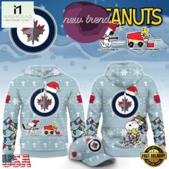 Winnipeg Jets x Peanuts 2026 Christmas Limited Edition Hoodie, Hot 3D Shirt Trend Winnipeg Jets X Peanuts 2026 Christmas Limited Edition Hoodie