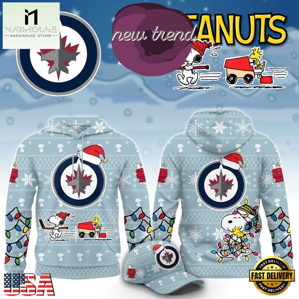 Winnipeg Jets x Peanuts 2026 Christmas Limited Edition Hoodie, Hot 3D Shirt Trend Winnipeg Jets x Peanuts 2026 Christmas Limited Edition Hoodie, Hot 3D Shirt Trend