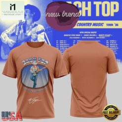 Zach Top Cold Beer Country Music Tour 2026 New Design T Shirt, Popular 3D Music Tee Zach Top Cold Beer Country Music Tour 2026 New Design T Shirt